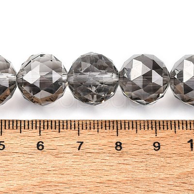 Transparent Electroplate Glass Beads Strands EGLA-N002-34E-F02-1