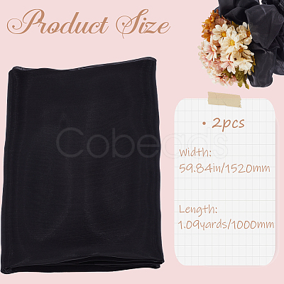 2pcs Satin Fabric DIY-GF0009-66A-1