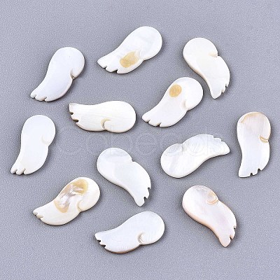 Natural Freshwater Shell Cabochons SHEL-R113-13-1