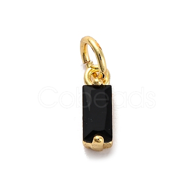 Brass Pave Cubic Zirconia Charms KK-F894-13G-02-1