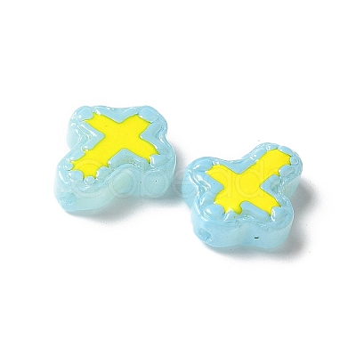 Baking Paint Glass Enamel Beads BLOW-D300-06M-1