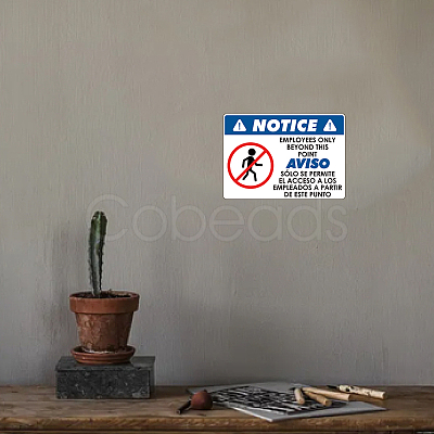 5Pcs Waterproof PVC Warning Sign Stickers DIY-WH0237-028-1