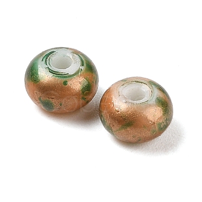 Opaque Spray Painted Glass Beads X1-GLAA-G118-01T-1