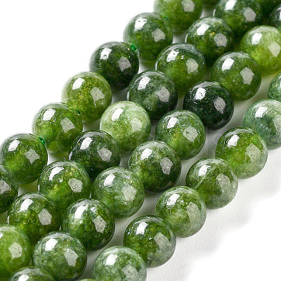 Dyed Natural Malaysia Jade Beads Strands G-G021-02C-13-1