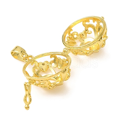 Brass Cage Pendants KK-CBA8ACD-01G-A-1