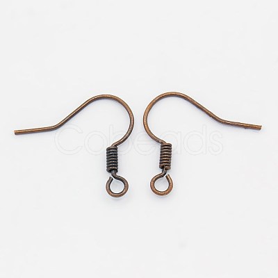 Brass Earring Hooks KK-Q363-RC-NF-1