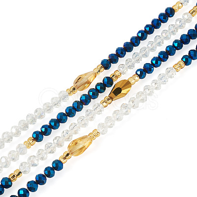 Glass Beaded Adjustable Waist Chains for Women AJEW-TA0005-78A-1