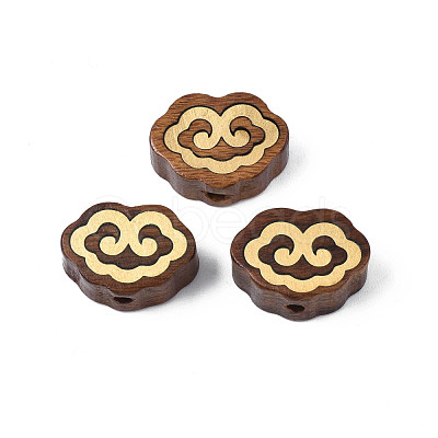 Natural Wood Undyed Beads WOOD-N013-007-1