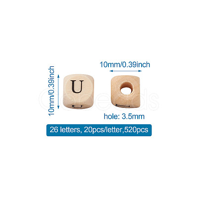 ddPrinted Natural Wood Beads WOOD-KS0001-12-1