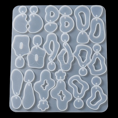 DIY Silicone Irregular Shape Pendant Molds DIY-M047-01B-1