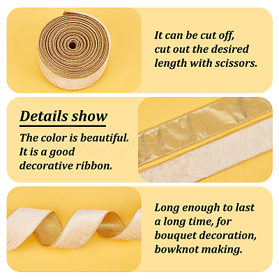 Single Face Velvet Wired Ribbon OCOR-WH0078-222A-02-1