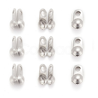 Tarnish Resistant 304 Stainless Steel Bead Tips LS-X-STAS-R063-20-1