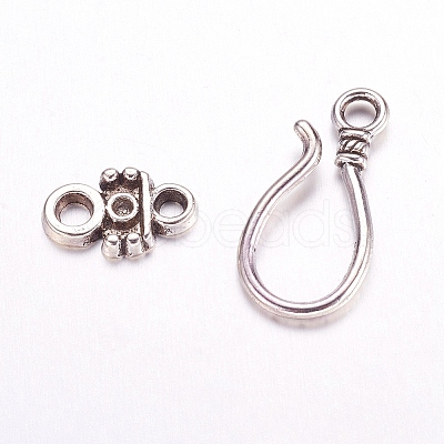 Tibetan Style Hook and Eye Clasps LS-LF1278Y-NF-1
