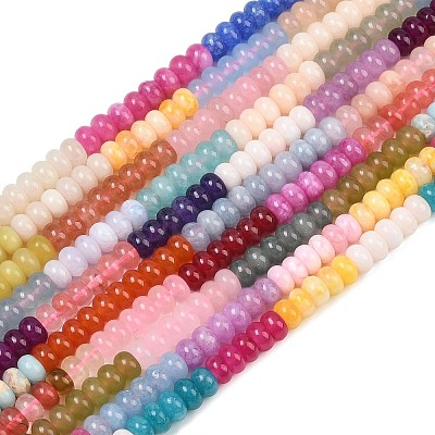 Dyed Natural White Jade Beads Strands GG-CBA7CEF-01-1