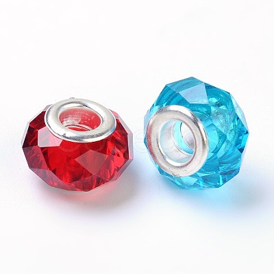 Handmade Glass European Beads GPDL25Y-M-1
