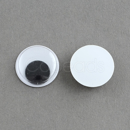 Black & White Large Wiggle Googly Eyes Cabochons DIY Scrapbooking Crafts Toy Accessories KY-S002-30mm-1