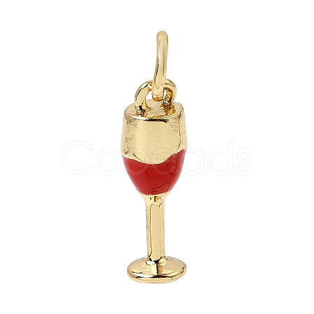 Brass Enamel Pendants KK-CBA960E-02A-G-1