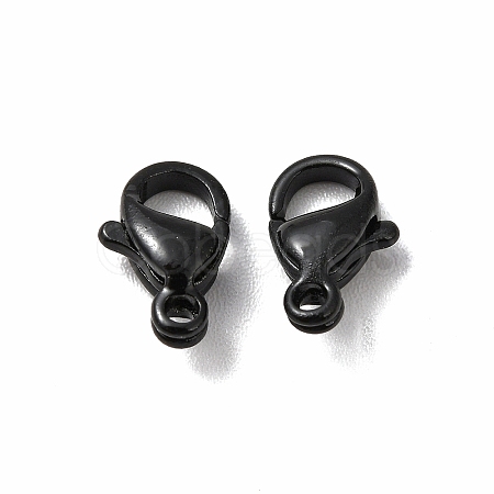 Spray Painted 304 Stainless Steel Lobster Claw Clasps STAS-R120-01A-02-1