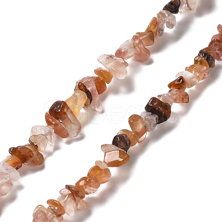 Natural South Red Agate Beads Strands G-E607-A08-1