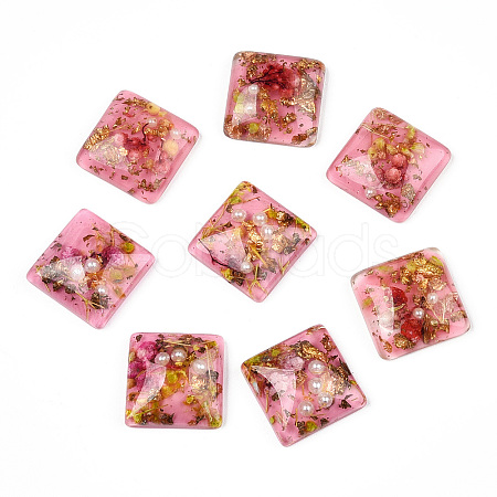Transparent Resin Cabochons CRES-P019-05E-1