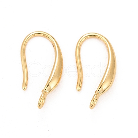 Rack Plating Eco-friendly Brass Earring Hooks KK-D075-09G-RS-1