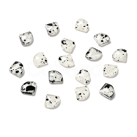 Spot Pattern Resin Cabochons MRMJ-G015-07-1