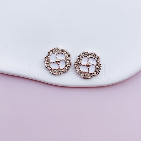 Enamel Resin Cabochons RESI-WH20010-12F-02-1