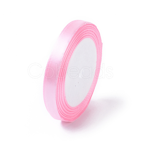 Breast Cancer Pink Awareness Ribbon Making Materials 3/8 inch(10mm) Satin Ribbon for Belt Gift Packing Wedding Decoration X-RC10mmY004-1