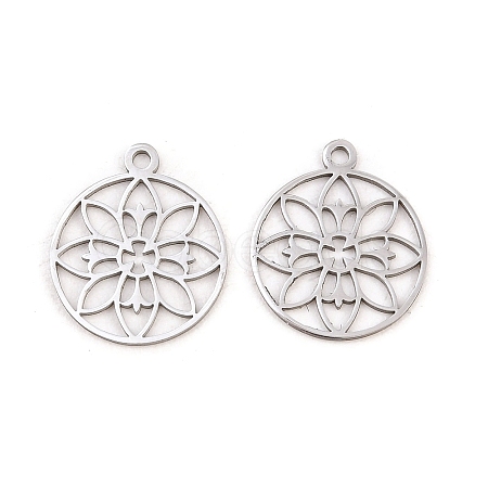 Buddhist 304 Stainless Steel Pendants STAS-E521-06B-P-1