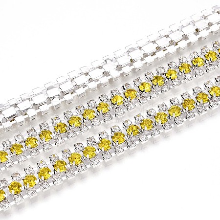Iron Rhinestone Cup Chains CH-T006-04S-07-1