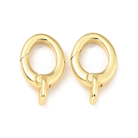 Brass Spring Gate Rings KK-G416-59G-1