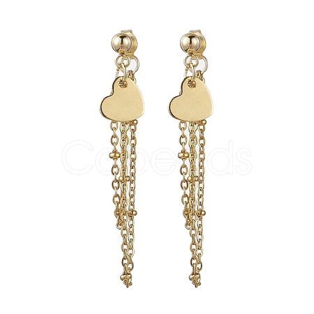 Golden 304 Stainless Steel Stud Earrings EJEW-JE05733-03-1