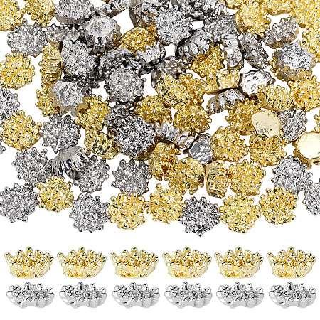 100Pcs 2 Colors Alloy Cabochons FIND-SC0022-09-1