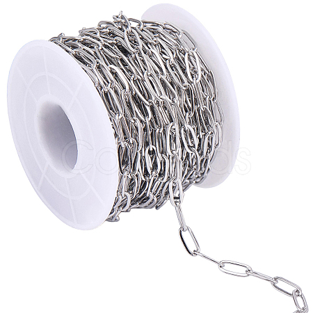 1Roll Ion Plating(IP) 304 Stainless Steel Cable Chains CHS-BM0001-06-1