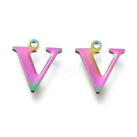 Ion Plating(IP) 304 Stainless Steel Charms STAS-H112-V-M-1