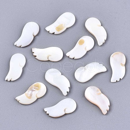 Natural Freshwater Shell Cabochons SHEL-R113-13-1