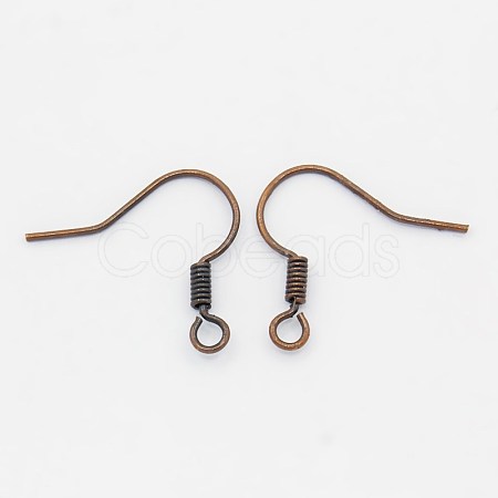 Brass Earring Hooks KK-Q363-RC-NF-1