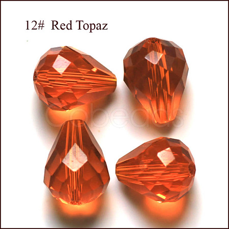 Imitation Austrian Crystal Beads SWAR-F062-8x6mm-12-1