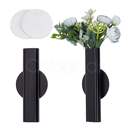 Iron Wall Hanging Vase AJEW-WH0481-420EB-1