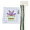 Flower Pattern DIY Cross Stitch Beginner Kits, Stamped Cross Stitch Kit, Including 11CT Printed Fabric, Embroidery Thread & Needles, Instructions, Colorful, 195~198x195~204x1mm