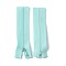 Nylon Garment Accessories, Zip-fastener Component Sets, Nylon Zipper & Alloy Zipper Puller, Light Sky Blue, 90~96x27x1mm