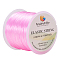 0.8mm Pink Elastic Wire Stretch Polyester Threads Jewelry Bracelet Beading String Cords, about 60m/roll