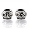 Tibetan Style Alloy Beads, Large Hole Beads, Cadmium Free & Lead Free, Rondelle, Antique Silver, 12x11x8.5mm, Hole: 6mm