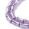 Electroplate Glass Beads Strands EGLA-Q128-13B-3