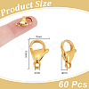 304 Stainless Steel Lobster Claw Clasps STAS-UN0061-55A-3