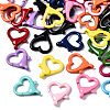 Spray Painted Eco-Friendly Alloy Lobster Claw Clasps PALLOY-T080-05-NR-2