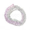 Transparent Glass Bead Strands GLAA-H023-02E-3
