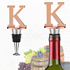 Alloy Letter K Wine Stoppers FIND-WH0076-36-01K-6