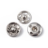 Non-Tarnish 202 Stainless Steel Snap Buttons BUTT-I017-01A-P-1