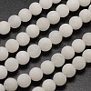Natural White Jade Beads Strands X-G-D671-6mm-1